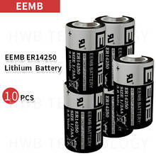 Bateria de lítio 10 tamanhos epano er14250 1/2aa 3.6v 1200mah plc bateria de instrumentos e equipamentos industriais de instrumento 2024 - compre barato
