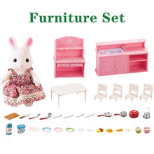1:12 Scale Doll House Furniture Miniature 1/12 Forest Family Furniture Set Girl Pretend Game Set Children Simulation Forest Anim 2024 - buy cheap
