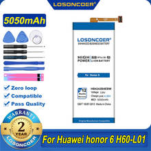 100% Original LOSONCOER 5050mAh HB4242B4EBW batería para Huawei Honor 6 H60-L01 H60-L02 H60-L11 H60-L04 Honor 4X Che2-l11 batería 2024 - compra barato