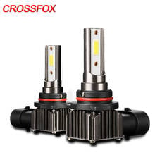 CROSSFOX Auto Lamp H8 H9 H11 H1 LED H4 Headlight H7 Led 9005 HB3 9006 HB4 6000K White COB Chip Car Bulbs Fog Lights 12V 24V 2024 - buy cheap