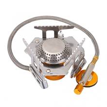 Outdoor Gas Stove Camping Gas burner Folding Electronic Stove Hiking Picnic Portable Foldable Stainless Steel Split Stove 2024 - buy cheap