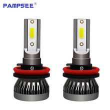 2PCS Car headlight Mini Lamp H11 LED Bulbs H7 LED H8 H9 Headlamps Kit 9005 HB3 9006 HB4 6000k Fog light 12V LED Lamp 60W 8000LM 2024 - buy cheap