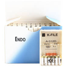 Limas de Endodoncia de acero inoxidable, K-FILE Dental 015 (21/25/31mm), uso manual, Archivos K, 10 paquetes 2024 - compra barato