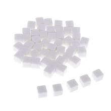 50PCS 14mm BLANK 6 SIDED DICE for Wargames, Casualty Markers - White 2024 - buy cheap
