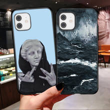 Ottwn Art Abstract Phone Case For iPhone 11 11Pro Max X XR XS SE 2020 7 8 6 6s Plus Funny Cartoon Soft TPU Silicone Back Cover 2024 - buy cheap