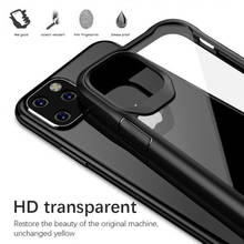 LAPOPNUT полностью прозрачный жесткий чехол для телефона IPhone SE 2020 11 Pro Max Xs Xr X 8 7 Plus 6s 6 силиконовый гибридный противоударный чехол 2024 - купить недорого