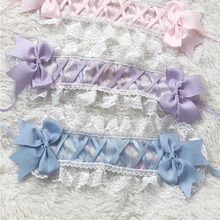 Japanese princess sweet lolita headwear palace lace hair band kawaii girl gothic lolita KC loli cos bowknot hair band cos loli 2024 - buy cheap