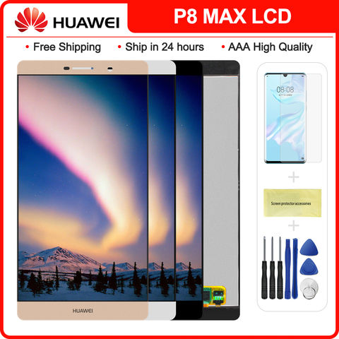 Buy For Huawei P8 Max LCD Display Touch Screen Digitizer Assembly DAV-713L Replacement Original 6.8" For Huawei P8 MAX LCD the online store IRedberry Store at price of 48.2