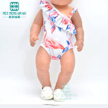 Boneca roupas moda rendas maiô, saia de lantejoulas para 43 cm brinquedo recém nascido boneca bebê 18 polegada boneca americana 2024 - compre barato
