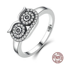 Роскошное обручальное кольцо с фианитом в виде совы для женщин, винтажные обручальные кольца с животными, модные ювелирные изделия в стиле бохо, размеры 6-10 2024 - купить недорого