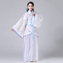 Disfraz étnico tradicional para mujer, traje de princesa Hanfu DE LA Dynasty Han, Blanco, Negro, Rojo, rosa, vestido chino antiguo 2024 - compra barato