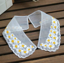 Daisy embroidery lace organza lace collar shirt sweater dress collar decoration materials Accessories 2024 - buy cheap