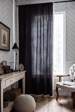 Solid Colors Blackout Curtains for the Bedroom Cotton Linen Home Decoration Lace Side Modern  Living Room Curtains Japan Style 2024 - buy cheap