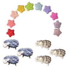 3/10Pcs DIY Handmade Baby Felt Stars/Lamb Home Party Decorations Newborn Photography Props Infant Photo Shooting G99C 2024 - buy cheap