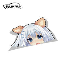 Jump Time 13cm x 8.7cm Car Stickers Date A Live BIG HEAD Anime Decal Funny Car Styling Sticker Waterproof Auto Decor Graphics 2024 - buy cheap