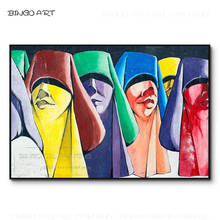 Hand-painted Modern Graffiti Figures Pop Art Wall Picture Handmade Beautiful Wall Art Graffiti Figures Oil Painting for Wall Art 2024 - buy cheap