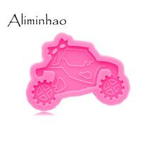 DY0685 Super Glossy Resin MONSTER TRUCK Mold Epoxy Craft Keychain Silicone Moulds Polymer Clay DIY Jewelry Making 2024 - buy cheap