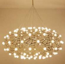 Post-modern living room dining room personality round chandelier Nordic simple fashion warm bedroom crea 2024 - buy cheap