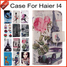 AiLiShi Case For Haier I4 Luxury Flip PU Painted Leather Case I4 Haier Exclusive 100% Special Phone Cover Skin+Tracking 2024 - buy cheap