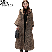 UHYTGF 2019 Women Winter Warm trench Coat Female Joker long hooded cardigan coats feminina Thicken trench coat fashion Tops X245 2024 - buy cheap