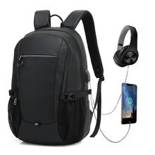 Mochila masculina para laptop, mochila repelente de água funcional com porta para carregamento usb, bolsa para viagem para adolescentes 2024 - compre barato