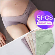 5PCS Pregnant women's underwear low waist cotton women's underwear 2024 - buy cheap