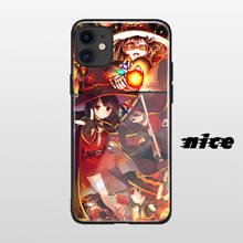 Megumin-funda de silicona suave para teléfono móvil, carcasa de cristal de anime konobasa para iPhone SE 6s 7 8 Plus X XR XS 11 12 Mini Pro Max samsung 2024 - compra barato