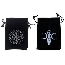 Velvet Moon Phase Goddess Tarot Storage Bag Rune Board Game Card Package 7"x5" 2024 - buy cheap