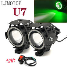 Faros delanteros para motocicleta, luz LED antiniebla de 12V, U7, para Kawasaki Z900, Z650, VERSYS 1000, VULCAN/S, 650cc, Z750, 2 uds. 2024 - compra barato