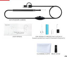 3in1 Endoscope Waterproof USB Ear Cleaning Endoscope Earpick 1.3MP HD Inspection Camera 300,000 Pixels CMOS Sensor 70 ° Angle 2024 - buy cheap