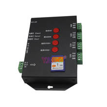 T4000S DC5V светодиодный RGB контроллер настраиваемые SD карты sk6812 WS2812B WS2811 WS2801 LP6803 светодиодный цифровой полосы Диммер 2024 - купить недорого