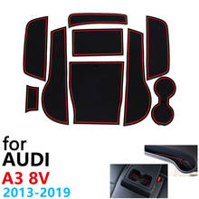Anti-Slip Rubber Cup Cushion Door Groove Mat for Audi A3 8V S3 RS3 RS 3 S Line 2013~2019 2015 2017 Accessories mat for phone 2024 - buy cheap