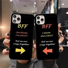 KPUSAGRT Best Friend BFF Soft black Phone Case for iPhone 11 pro XS MAX 8 7 6 6S Plus X 5S SE 2020 XR case 2024 - buy cheap