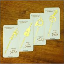 30PCS Bookmark Wedding Favor Metal Baby Birthday Return Golden Violin Gold Hollow Out Student Music for Books Bridesmaid Gift 2024 - buy cheap