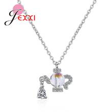 Party Wedding Korean Trend 925 Sterling Silver Cubic Zircon Necklaces Pendants For Women Accesories Long Chains 2024 - buy cheap