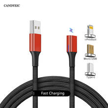 CANDYEIC USB Type C Magnetic cable for vivo Z6 USB C Cable Charging Phone fast charge charger 2024 - buy cheap