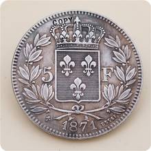 1871 Francia 5 estrellas, moneda copia 2024 - compra barato