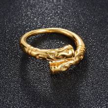 New Fashion Gold Ring For Women Men Monkey King Bar/Golden cudgel Shape Ring Adjustable Wedding Jewelry Gift Dropshipping 2024 - buy cheap