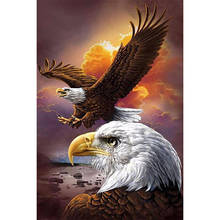 DIY 5D Diamond Painting Full Square Eagle Cross Stitch Embroidery Diamond Mosaic Animal Picture of Rhinestones Wall Decor Gift 2024 - buy cheap