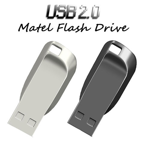 Silver/Black Metal USB 2.0 flash drive 4GB 8GB 16GB pendrive 32GB 64GB 128GB pen drive usb flash memory Stick u disk 2022 - buy cheap