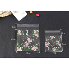 100PCS Cherry Blossoms Candy love Cookie Plastic Bags Self-Adhesive DIY Biscuits Snack Baking Package Decor Kids Gift Supplies 2024 - buy cheap