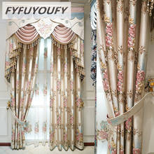 European Luxury Embroidered Blackout Curtains for the Bedroom Roman Curtains for the Kitchen Window Curtains Drapes 2024 - buy cheap