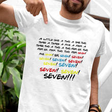 Monica Seven Seven Seven Funny Friends Quote Tshirt Friends Tv Show Print Funny Shirt Top Tees 100% Cotton Material 2024 - buy cheap