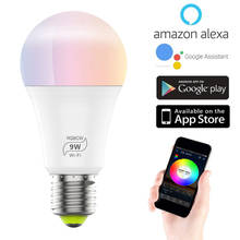 WiFi Smart Light Bulb LED RGB Lamp Work With Alexa/Google Home E27 AC100-240V RGB Dimmable Timer Function Bulb 2024 - buy cheap