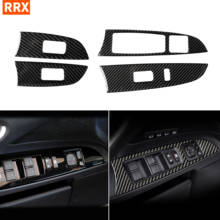 For Lexus IS250 300 350C 2006-2012 Carbon Fiber Window Lift Panel Cover Sticker Lift Switch Button Frame Trim Car Styling 2024 - buy cheap