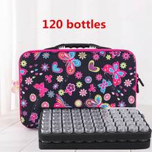 PDMDOG Diamond Painting Storage Box Accessories Tools 120 Bottles Storage Box Carry Case tools Container butterfly Bag 2024 - buy cheap