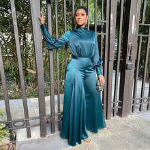 Abaya Дубай мусульманский модный хиджаб комбинезон Турецкий кафтан ислам Американская Одежда африканские платья для женщин халат мусульманский режим 2024 - купить недорого