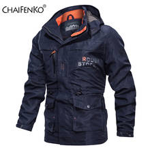 Chaifenko homens carga com capuz casual militar jaqueta masculina moda à prova de vento bombardeiro jaqueta nova jaqueta de inverno piloto 2024 - compre barato