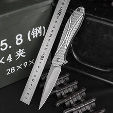 Cuchillo plegable Mini cuchillo para aire libre de auto-defensa táctico cuchillo Multi-función cuchillo militar campo cuchillo de supervivencia 2024 - compra barato