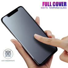 RONICAN Full Cover Matte Glass For iPhone 12 11 Pro xs Max Screen Protector Tempered for iPhone 12 Mini XR 6 6s 7 8 Plus glass 2024 - buy cheap